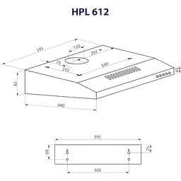Витяжка пласка Minola HPL 612 IV - мініатюра 10
