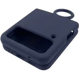 Чохол Foldables Silicone Cover Lakshmi (AAA) для Samsung Galaxy Z Flip4 Темно-синій / Midnight blue - мініатюра 4