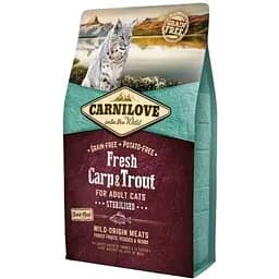 Сухой корм Carnilove Fresh Carp & Trout для стерилизованных кошек рыба 2 кг