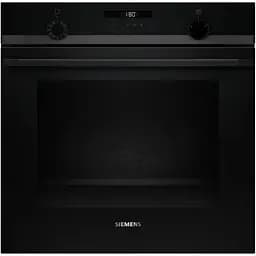Духова шафа Siemens електрична, 76л, A, дисплей, конвекція, телескопічні направляючі, чорний