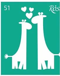 Трафарет многоразовый самоклеящийся №51 9×10см Love Rosa Talent