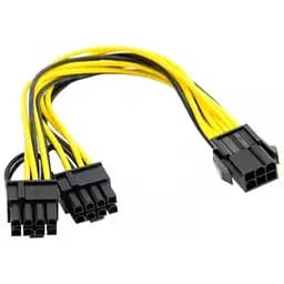 Розгалужувач Ewell на відеокарти PCI-e 6pin female to Dual PCI-e 6+2pin male