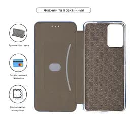Чехол-книжка для Motorola G04/G24/G04s/E14, G-Case, синий, кожаный чехол-книжка из экокожи (PU) и TPU, с магнитом, с подставкой и вместительным кардхолдером, противоударный, защита всего корпуса, ArmorStandart (ARM73898) - мініатюра 3