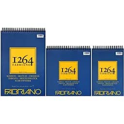 Альбом на спіралі для рисунку та ескізів Fabriano 1264 А4 90г/м2 120л слонова кістка - мініатюра 2