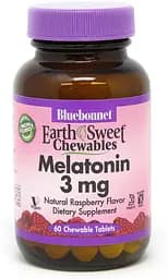 Натуральна добавка Bluebonnet Nutrition Earth Sweet Chewables Melatonin 3 mg, 60 жувальних таблеток