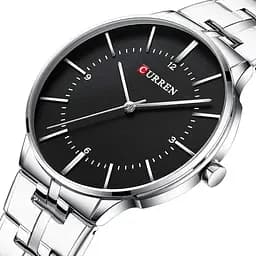 Годинник наручний Curren 8321 Silver Black Silver (18687) - мініатюра 2