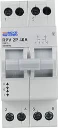 Ручний перемикач вводу (І‑0‑ІІ) 2P 40A RPV АСКО‑УКРЕМ (A0010220005) - мініатюра 2