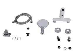 Змішувач для ванни Qtap Jay, Chrome/White (k35) з душовим гарнітуром QTJAY259CRW45553 - мініатюра 4