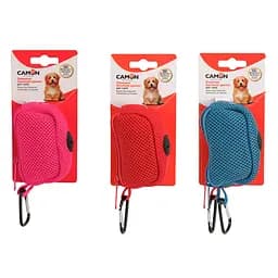Брелок-диспенсер Camon для пакетов для собачьих фекалий сетчатый на 20 пакетов в ассортименте (B523/O)