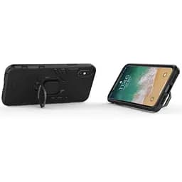 Чохол бампер Primolux Ring Armor для Apple iPhone Xs Max Black - мініатюра 2