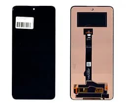 Дисплей Samsung A715 Galaxy A71 OLED (Small LCD) чорний + рамка