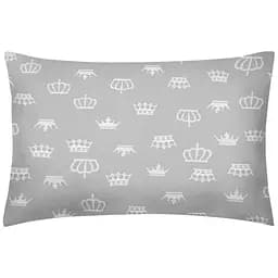 Наволочка Cosas Grey crown 40х60 см сіра (CrownG_zig_40)