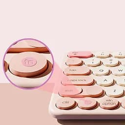 Бездротова клавіатура Baseus K01A Wireless Tri-Mode Keyboard (English Version) (B00955503) Baby Pink - мініатюра 3