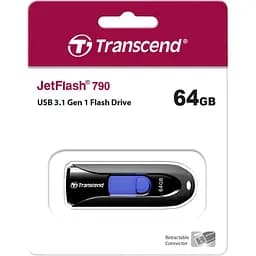 Флеш-накопичувач Transcend USB3.0 64GB JetFlash 790 (TS64GJF790K) - мініатюра 4