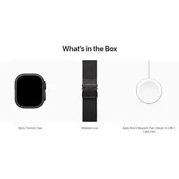 Смарт-годинник Apple Watch Ultra 2 49mm Black Titanium Case with Black Titanium Milanese Loop Small (MX4W3) [114877] - мініатюра 4