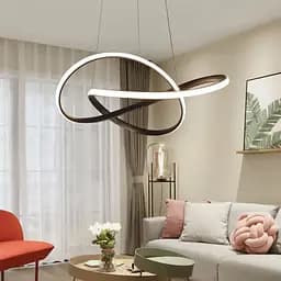 Подвесная люстра TRIO COURSE в черном каркасе Ø 100 см Ст. SG 6-1000 BK | Line F