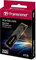 Накопичувач SSD Transcend m.2 NVMe 4TB M.2 MTE250S (FFMSTR02093) - мініатюра 3