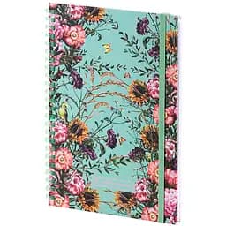 Блокнот Axent Aqua field OS на спіралі А5 в клітинку 80 аркушів (8471-8-A-OS)