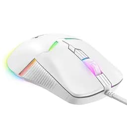 Комп'ютерна мишка Onikuma ігрова дротова з RGB підсвіткою та 6400 DPI для ПК та ноутбука Білий - мініатюра 3