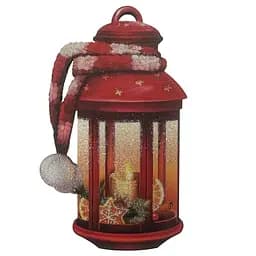 Прикраса новорічна Mis Lt Підсвічник 2Д дерев'яний