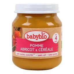 Пюре органическое Babybio из яблока, абрикоса и злаков, 130 г