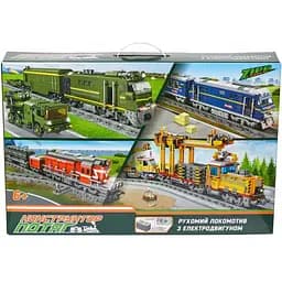 Конструктор ZIPP Toys Потяг DF2159 з рельсами, зелений на радіокеруванні (98252)