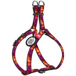 Шлея для кошек и мелких пород собак Waudog Nylon Кубы 3Д с QR паспортом XS 28-40x1 см