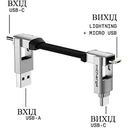 Кабель Rolling Square inCharge 6 білий (SIX02R) - мініатюра 6