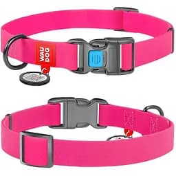 Нашийник для собак Waudog Waterproof водостійкий з QR-паспортом, пластикова пряжка-фастекс, XL, Ш 25 мм, Дов 35-58 см (4823089323886)