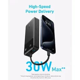 Павербанк Anker Black 20 000 mAh / 30 Вт (A1384G11) - мініатюра 4