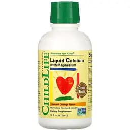 Кальций и магний для детей ChildLife со вкусом апельсина 473 мл (CDL10700)