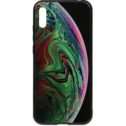 Чохол-накладка Toto Print Glass Space Case HuAwei Y6 2019 Green