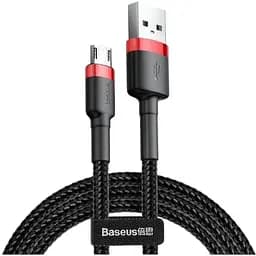Кабель Baseus Cafule Cable USB for Micro 1.5A 2.0 м Red/Black (CAMKLF-C91)