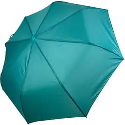 Женский складной зонтик полуавтомат Toprain 98 см бирюзовый