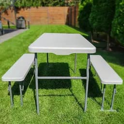 Набір садової мебелі Стіл і 2 лави SW-00001612