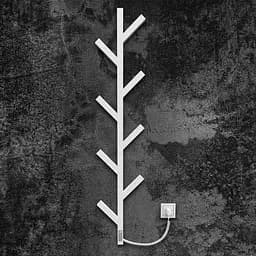 Електрична рушникосушарка Kosser Цедро 1200x255 ERL тайм. білий РЦ01ERLW, Білий матовий, нижнее