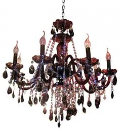 Люстра свічка Brille підвісна кришталева E14 60W BK (BCL-265S/8)