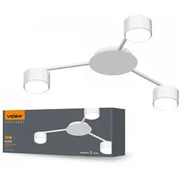 Світильник Videx під лампу 3xGX53 накладний Білий VL-SPF20B-W