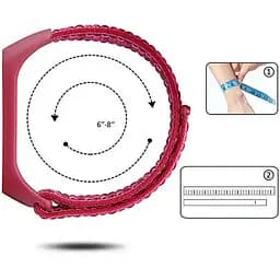 Ремінець BeCover Nylon Style для Xiaomi Mi Smart Band 7 Red-Rainbow (707669) - мініатюра 3