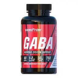 Диетическая добавка Vansiton ГАМК (гамма-аминомасляная кислота) 750 мг 60 капсул
