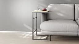 Столик Террі Ferrum-decor 650x440x330 Чорний метал ДСП Дуб Сонома 16 мм (FRD-104651) - мініатюра 3