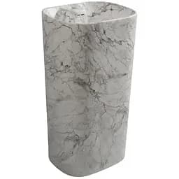 Умивальник підлоговий Mixxus Premium Diverse-1101 marble 460x380x840 мм з отвором під змішувач та пер MP6575, Мармур