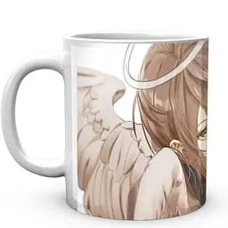 Кружка GeekLand Chainsaw Man Человек Бензопила Ангел Дьявол CM 02.26 330 мл белая