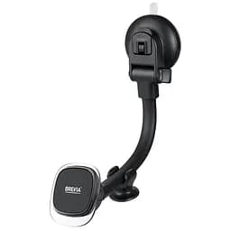 Тримач телефону автомобільний Brevia FlexArm+ СrystalMag із присоскою, гнучкий 264мм, 4 магніти, чорний(48580)