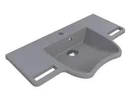Умивальник Miraggio KRAKOW GRAY (8813471) Mirasoft, Матовий, Підвісний, Сірий