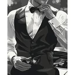 Картина за номерами на підрамнику Brushme Стильний джентльмен