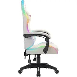 Крісло ігрове Defender Energy, Клас 4, 50 мм, PU, RGB, біле - мініатюра 3