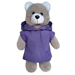 Мягконабивная игрушка пушистый Мишка МС 080501-04 в фиолетовом плаще 35 см.