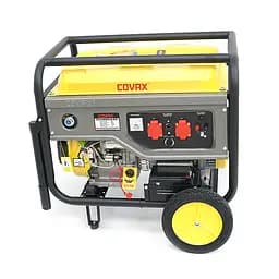 Генератор бензиновий COVAX CV10000LD-E2, 7.0kW, однофазний 220V, 50Hz, DC12V, 18HP, Recoil/Electric Starter, tank 25L, 705x550x570mm, 84kg - мініатюра 3