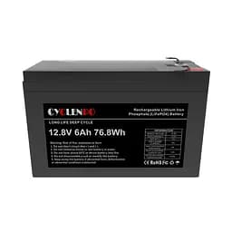 Акумуляторна батарея літій-залізо-фосфатна 12.8В 6Аг Cyclen 12.8V 6AH LiFePo4 (44-00079) - мініатюра 5